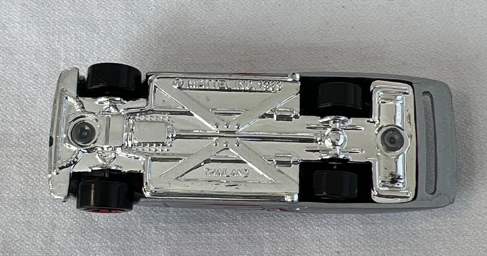 De colección 1988 Hot Wheels Redline Mercury cupé plata rojo llamas Mattel Tailandia como nuevo Foto 2 de 4