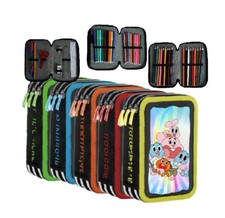 Federmäppchen Mäppchen Brawl Federtasche 3-Fach gefüllt Malatigeniali de