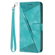 Triangle Rugged Leather Wallet Phone Case For Samsung Galaxy A54 A73 A91 A32