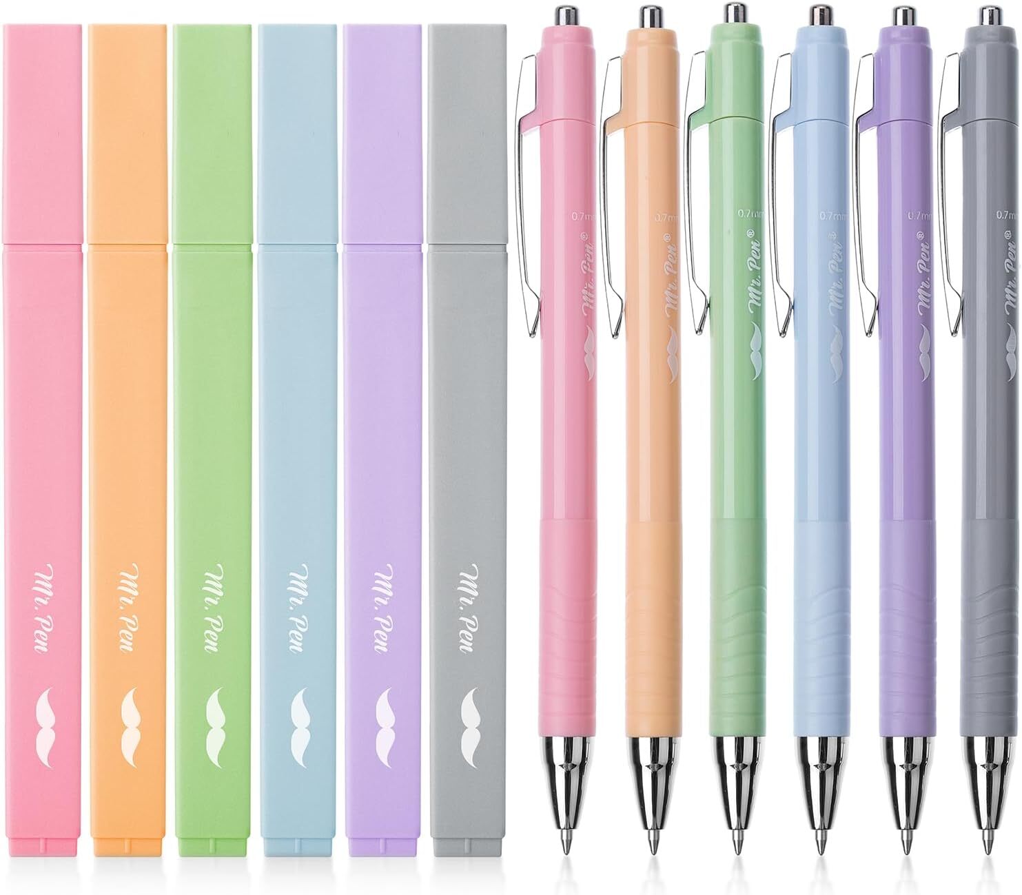 Aesthetic Highlighters and Pens No Bleed, 12 Pack, Assorted Colors Bible Highl-image