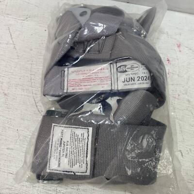 RJS RACING SFI 16.1 LATCH & LINK 5 PT HARNESS V ROLL BAR MOUNT GRAY 50502-30298