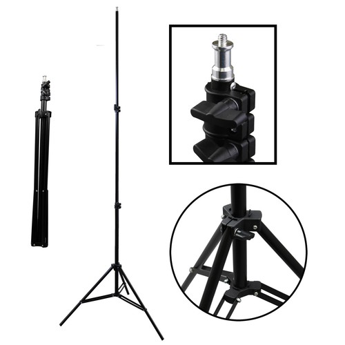 Tripod For Light Soopho 7ft Adjustable Light Stand Reversible