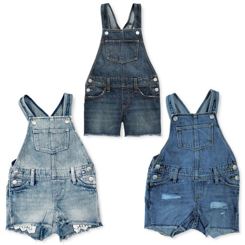 Girls Gap Denim Dungarees Shorts Old 