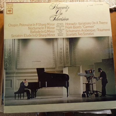 Vladimir Horowitz on Television-Carnegie Hall-ML 7106 Classical +Shpg Deal 922