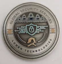 Global Security Services Lumen Technologies Challenge Coin 1.75"