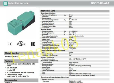 2pcs     NBB20-U1- -T #A6-34