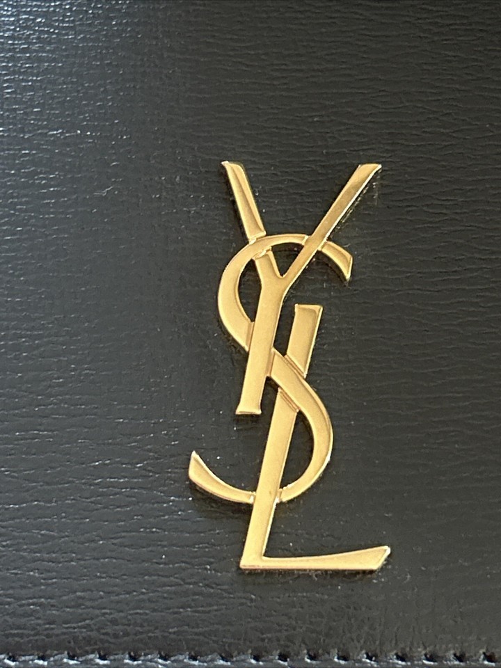 Saint Laurent Classic Monogram Phone Holder Shoulder Bag Leather