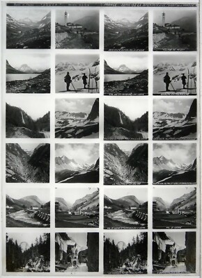 Educa.Stereo.France 33.La Tarentaise.Massif de La Vanoise.12 Ansichten.Fotos / Glas