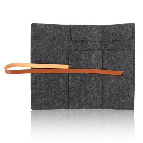 Gray Felt Watch Travel Roll For Two Watches - Afbeelding 1 van 5