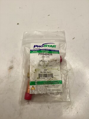 (QTY 2) ProStar PRS45V26 Medium Gas Lens  3/32''