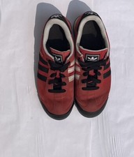 Adidas Red Samoa Shoes Size 5.5 Red