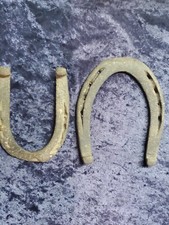2 RUSTY Rustic Authentic Used Horse Pony Shoes Horseshoes Decor Craft Art