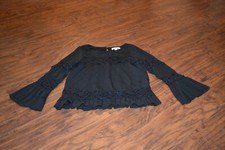 B0- GB Girls Black 100% Polyester Top Size Girls M