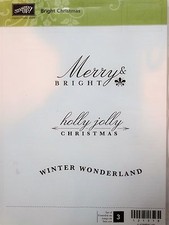 Stampin Up BRIGHT CHRISTMAS stamps Merry Holly Jolly Wonderland