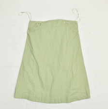 Anthropologie Women Shift Dress Sleeeveless Solid Cotton Green Size M Strapless
