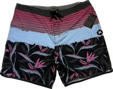 Hurley Phantom Playa Grande 18 Stretch and Comfort Surf Swim Boardshorts Size 40