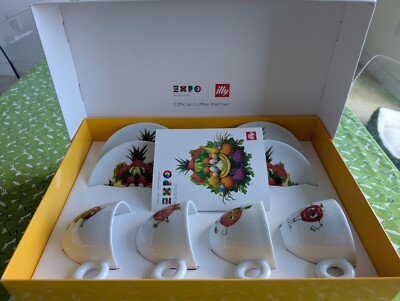 ILLY Art Collection - 2015 Expo Milan - Cappuccino 4 cups set - Disney Italy
