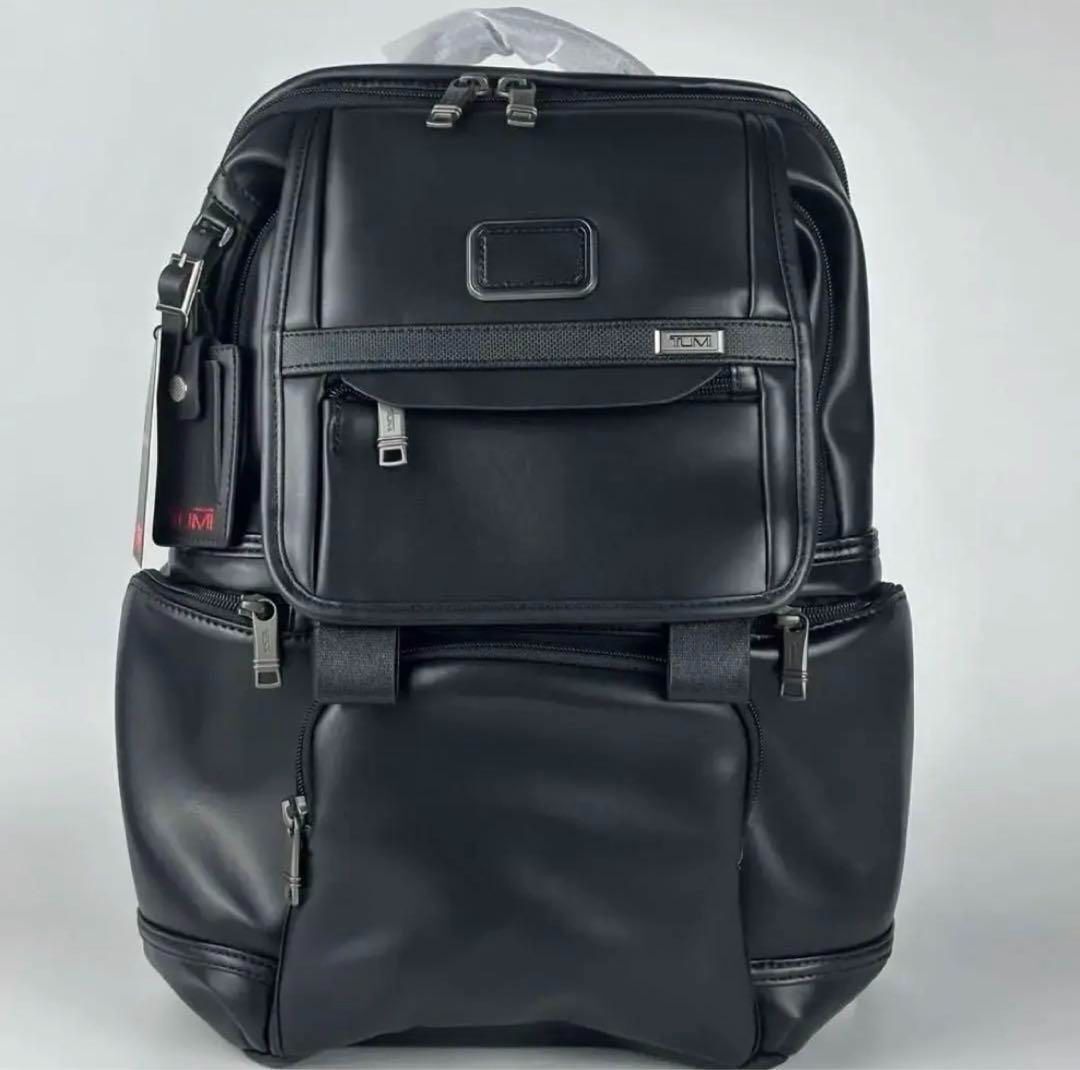 Tumi Alpha 3 Backpack Leather Business Shoulder Bag Black 09603174DL3