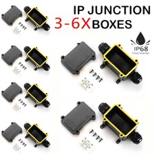 3/6xOutdoor IP68 Waterproof Junction Box 2-Way 6-11mm Wire Range Cable Connector