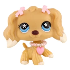 Littlest Pet Shop LPS Cocker Spaniel dog 748 with lps Accessories Kids Gift