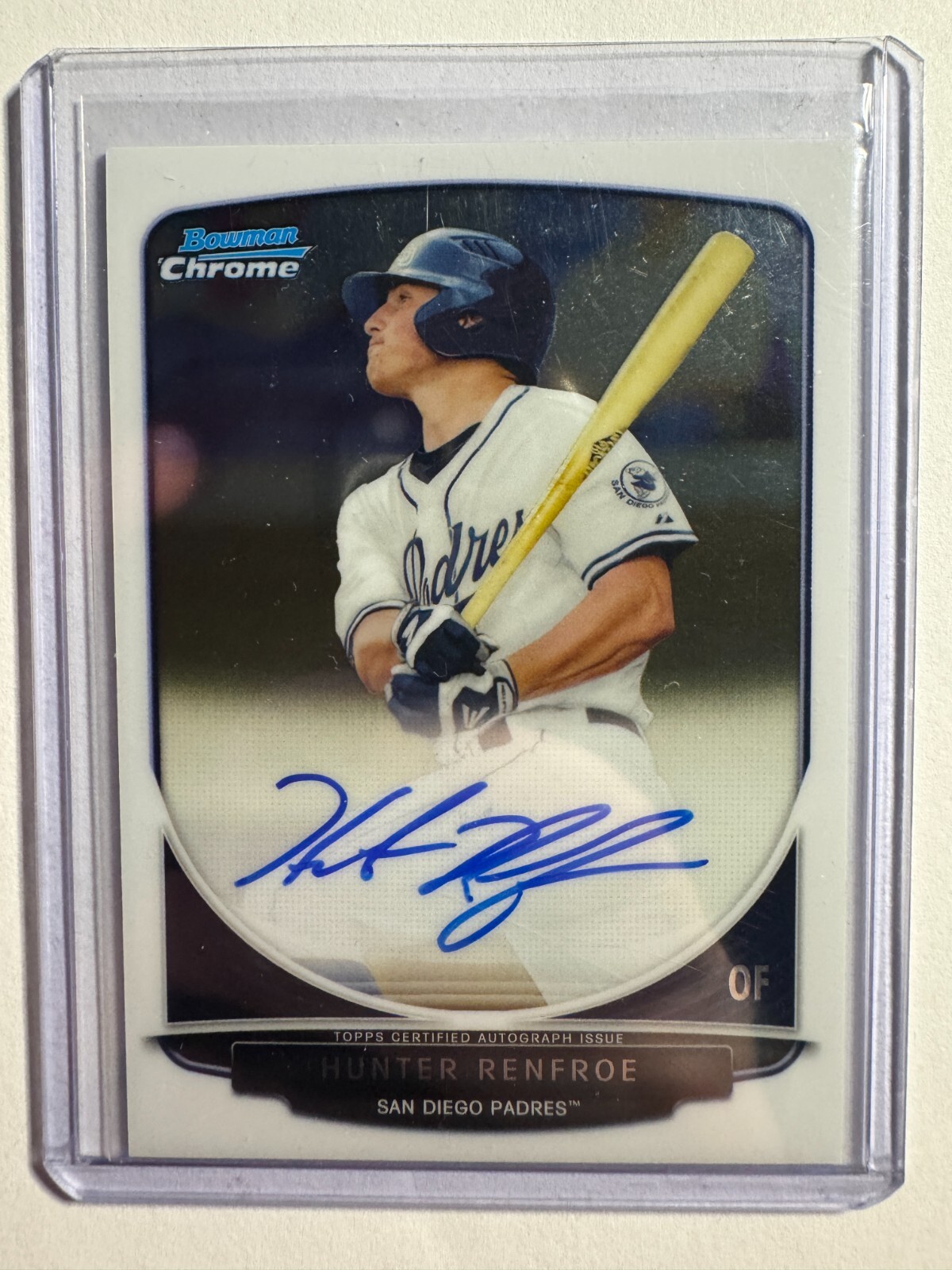 K270,307 - 2013 Bowman Chrome Draft Pick Autographs #HR Hunter Renfroe Auto