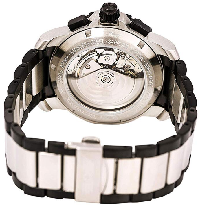 Victorinox Alpnach Auto Chrono Black PVD Automatic Watch SS 41mm