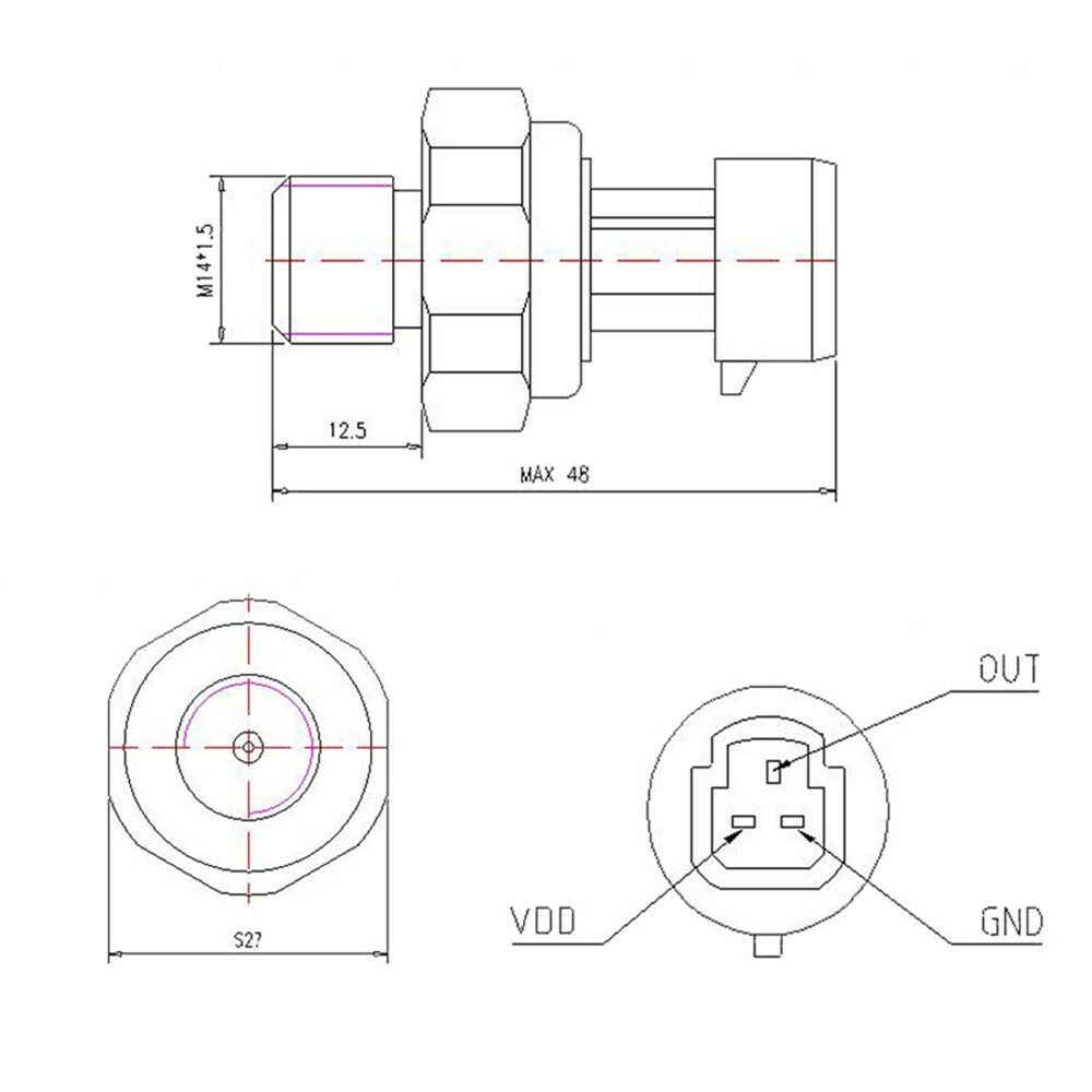 Kmdiesel Engine Oil Pressure Sensor - Replacement For Cadillac, Chevy, GMC, Buick V6 3.6L Models