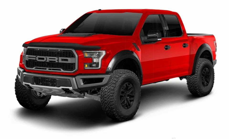 Дымчатый акриловый дефлектор капота TrailFX для Ford F-150 Raptor 5941H 15–20 годов выпуска - Изображение 2 из 4