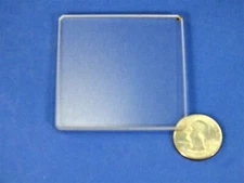Pyrex Optical Window 2.5" x 2.5" (4 λ /inch laser optics, overstock surplus