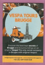 "Illustrateur"  flyer   DESSIN     Vespa   /  Tours Brugge