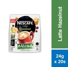 NESCAFE Latte Hazelnut Premium Instant Coffee 1 pack - 24g x 20s