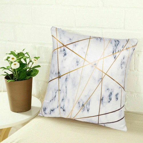 16x16" Cushion Cover Geometric Pillow Case Sofa Throw Home Decor Square Pillow - Picture 2 of 9
