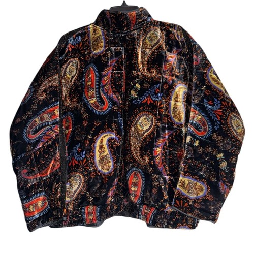 NWT Johnny Was Dolman Quilted Jacket Womens Large Paisley - Picture 3 of 10