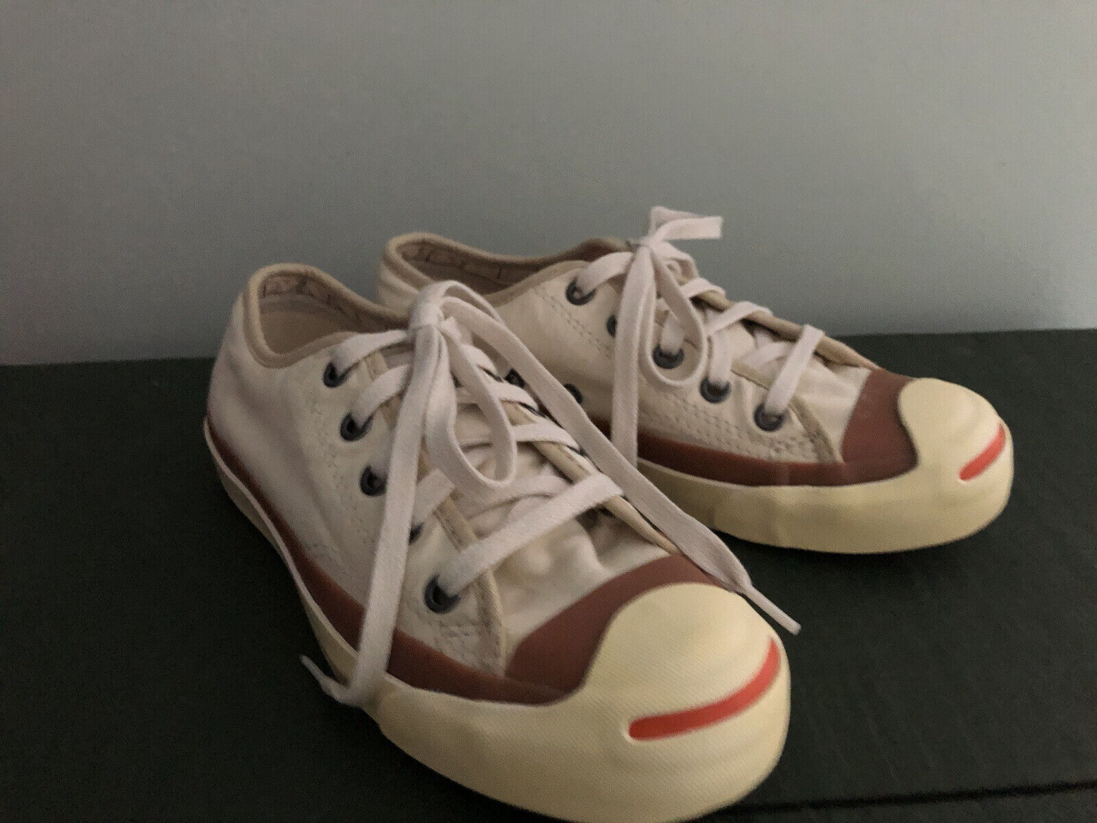 Jack Purcell Brown Leather Converse Low Top Mens size 9.5 for Sale