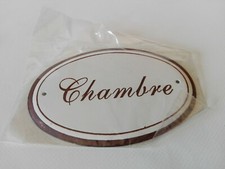 Placca metallica "CHAMBRE" - Clayre & Eef