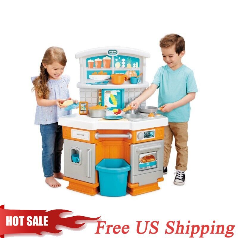 Little Tikes Home Grown Kitchen Set Role Play Realistic Kid
