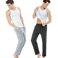 Pantaloni Da Lounge Uomo Pigiama Sportivi Jogger Casual Tuta Pantaloni Felpa