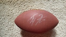 Ty Hilton Autographed  WIlson Football / JSA Cert