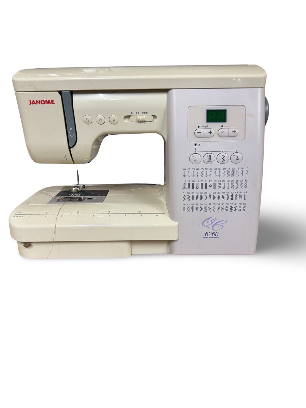 Janome Sewing Machine used 6260 QC w/ Foot Pedal w/ Cover eBay