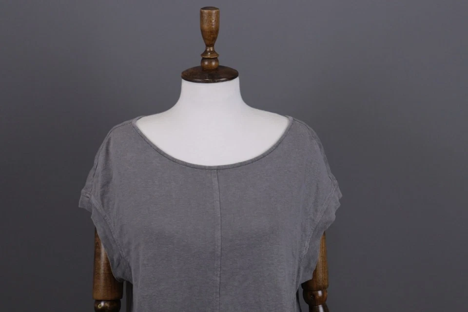 Oska Gray Sleevles Relaxed Lagenlook Oversized Tunic Dress Size 3 - Image 3 of 4