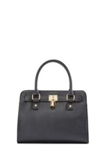 JustFab New Black Padlock Handbag