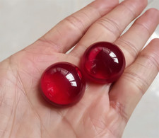 High Quality Round Cabochon Pigeon Blood Red Ruby Lab-created AAAA Loose Gems