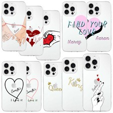 Lovers Gift Personalized Name Initials Case For iPhone 17 Pro Max 15 14 16 Cover