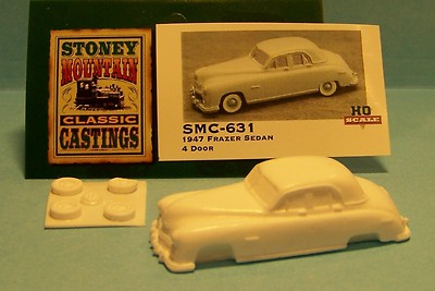 SMC-631 1947 Frazer Sedan 4-Door  HO-1/87 Scale White Resin Kit  (unfinished)