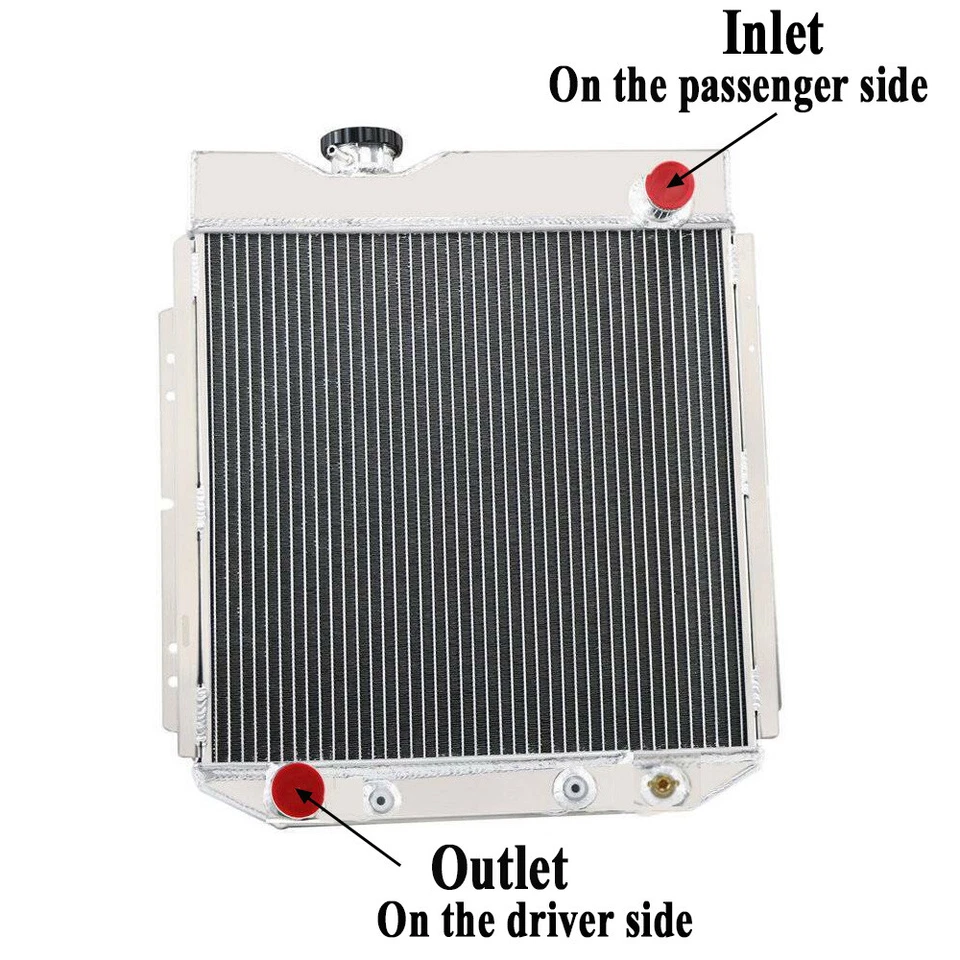 Relé de ventilador de cubierta de radiador de 4 filas para Ford 60-65 Falcon/65-66 Mustang 5,0 L V8 Foto 3 de 4