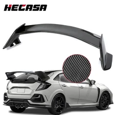 For 2016-2021 Honda Civic Hatchback Type R Carbon Fiber Rear Trunk Spoiler Wing