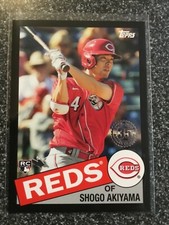 SHOGO AKIYAMA 2020 Topps Update Series 1985 BLACK SP #’D 179/299 REDS 85TB-4