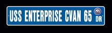 USS ENTERPRISE CVAN 65 Street Sign U S Navy Military