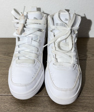 SIZE 4C White Puma Rebound V6 Hightop Sneakers UPC 194578968975