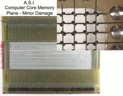Vintage Computer Core Memory Plane – A.S.I. (Minor Damaged) | eBay